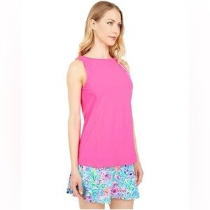 NEW Lilly Pulitzer X Meryl Luxletic Renay Tank UPF 50+ in Pink Tango